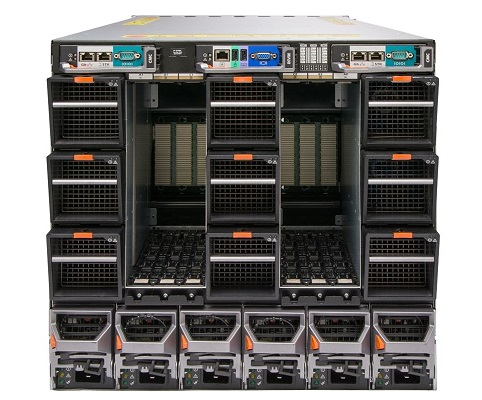 Dell PowerEdge M1000e v1.1 with 16 x M620 Blades 10U Rack